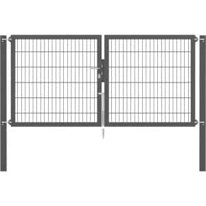 Doppeltor Flexo Plus 250 cm x 120 cm Pfosten 80 cm x 80 cm Anthrazit