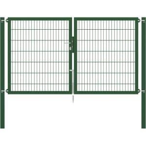 Doppeltor Flexo Plus 250 cm x 140 cm Pfosten 80 cm x 80 cm Grün