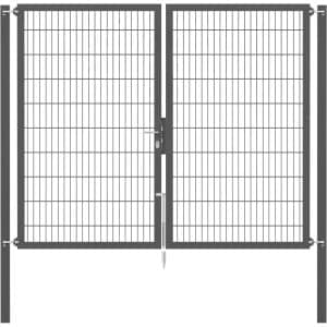Doppeltor Flexo Plus 250 cm x 200 cm Pfosten 80 cm x 80 cm Anthrazit