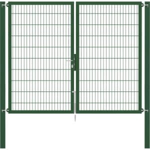 Doppeltor Flexo Plus 250 cm x 200 cm Pfosten 80 cm x 80 cm Grün