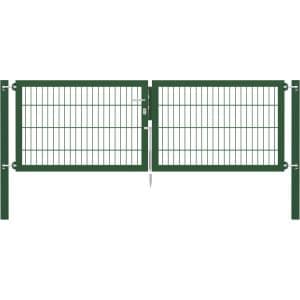 Doppeltor Flexo Plus 250 cm x 80 cm Pfosten 80 cm x 80 cm Grün