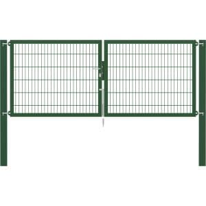 Doppeltor Flexo Plus 300 cm x 120 cm Pfosten 100 cm x 100 cm Grün