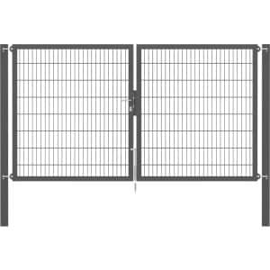 Doppeltor Flexo Plus 300 cm x 160 cm Pfosten 100 cm x 100 cm Anthrazit