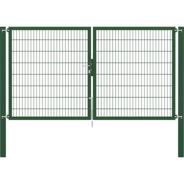 Doppeltor Flexo Plus 300 cm x 160 cm Pfosten 100 cm x 100 cm Grün
