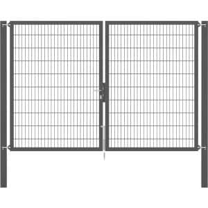 Doppeltor Flexo Plus 300 cm x 200 cm Pfosten 100 cm x 100 cm Anthrazit