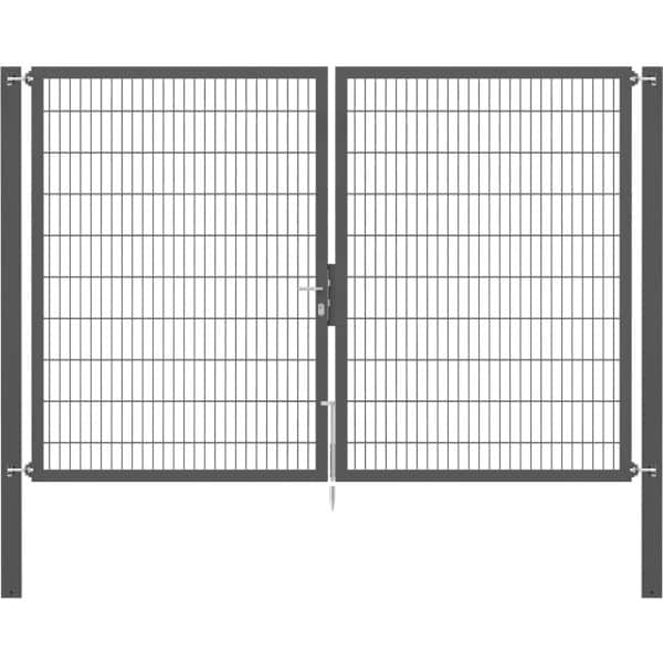 Doppeltor Flexo Plus 300 cm x 200 cm Pfosten 100 cm x 100 cm Anthrazit