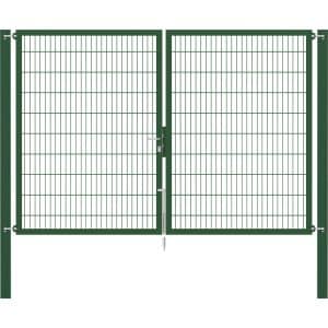Doppeltor Flexo Plus 300 cm x 200 cm Pfosten 100 cm x 100 cm Grün