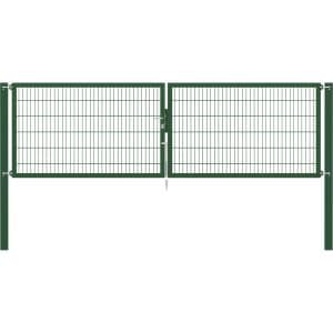 Doppeltor Flexo Plus 400 cm x 120 cm Pfosten 100 cm x 100 cm Grün