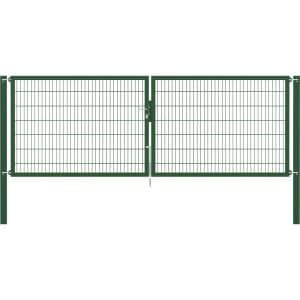 Doppeltor Flexo Plus 400 cm x 140 cm Pfosten 100 cm x 100 cm Grün