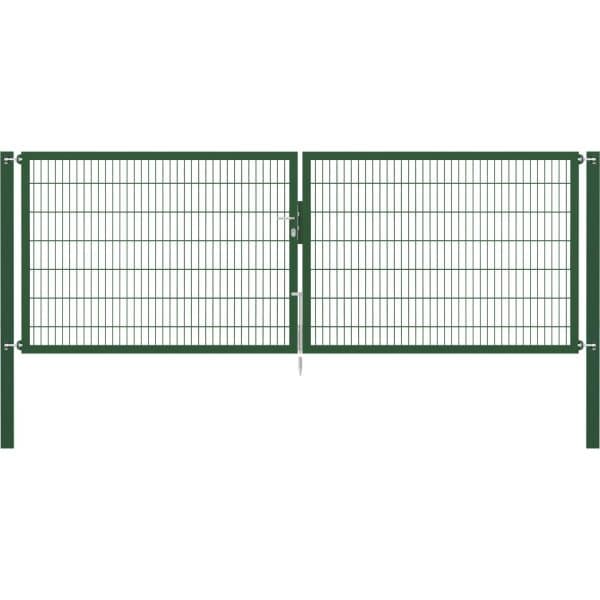 Doppeltor Flexo Plus 400 cm x 140 cm Pfosten 100 cm x 100 cm Grün