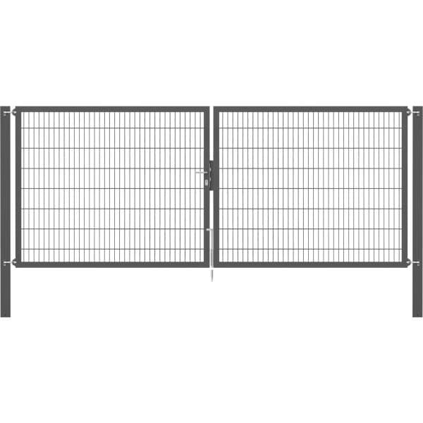 Doppeltor Flexo Plus 400 cm x 160 cm Pfosten 100 cm x 100 cm Anthrazit