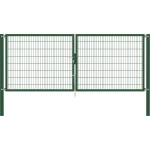 Doppeltor Flexo Plus 400 cm x 160 cm Pfosten 100 cm x 100 cm Grün