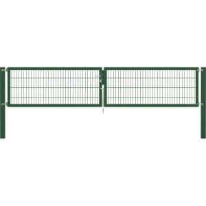 Doppeltor Flexo Plus 400 cm x 80 cm Pfosten 100 cm x 100 cm Grün