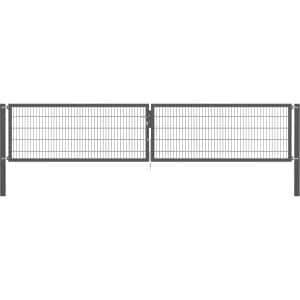 Doppeltor Flexo Plus 500 cm x 100 cm Pfosten 100 cm x 100 cm Anthrazit