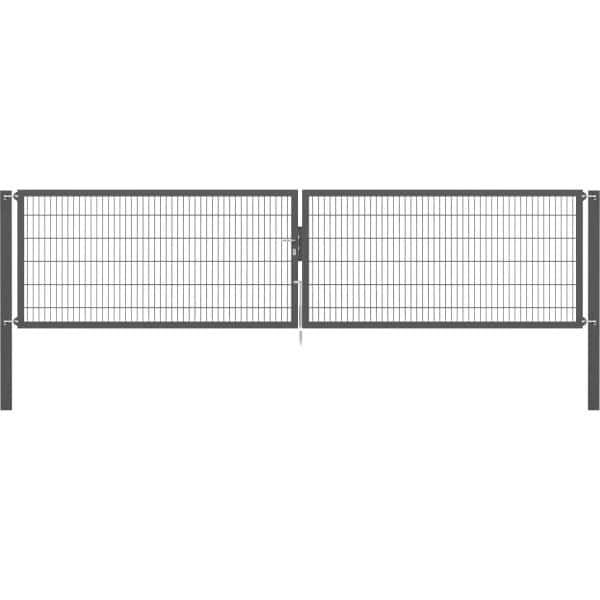 Doppeltor Flexo Plus 500 cm x 120 cm Pfosten 100 cm x 100 cm Anthrazit