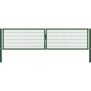 Doppeltor Flexo Plus 500 cm x 120 cm Pfosten 100 cm x 100 cm Grün