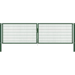 Doppeltor Flexo Plus 500 cm x 140 cm Pfosten 100 cm x 100 cm Grün