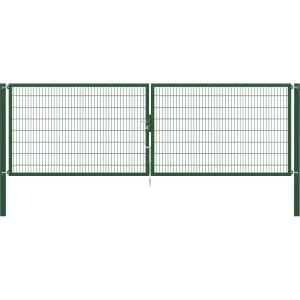 Doppeltor Flexo Plus 500 cm x 160 cm Pfosten 100 cm x 100 cm Grün