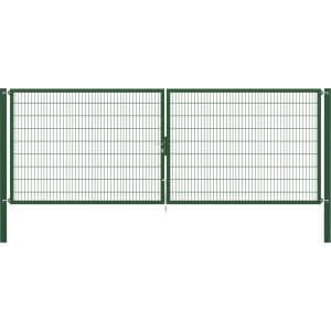 Doppeltor Flexo Plus 500 cm x 180 cm Pfosten 100 cm x 100 cm Grün