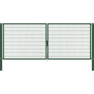 Doppeltor Flexo Plus 500 cm x 200 cm Pfosten 100 cm x 100 cm Grün