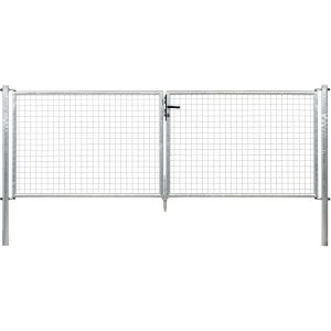 Doppeltor für Maschendraht- u. Fix-Clip Pro-Zaun Feuerverzinkt 100 x 300 cm
