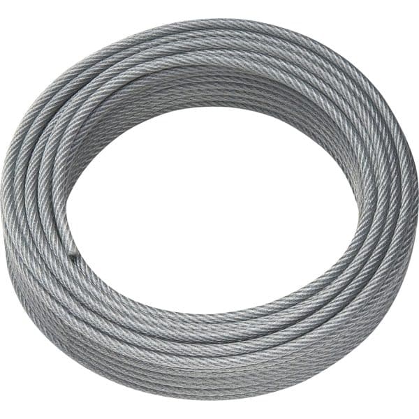 Drahtseil Ø 2/3 mm x 20 m Grau