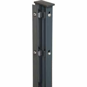 Eckpfosten mit zwei flachen Abdeckschienen 120 cm Anthrazit