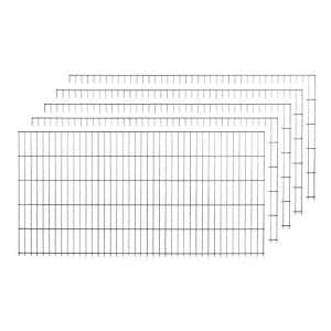 Einzelstabmattenzaun-Set Anthrazit 3 Stück je 125 cm x 200 cm