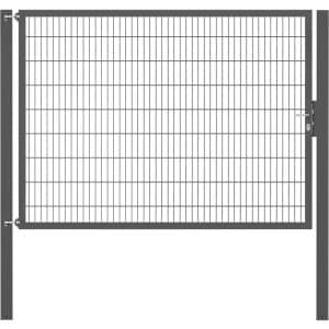 Einzeltor Flexo Plus 250 cm x 180 cm Pfosten 100 cm x 100 cm Anthrazit
