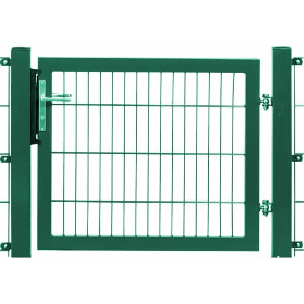 Einzeltor Premium Doppelstabmattenfüllung Grün Rahmen 140 x 100 cm