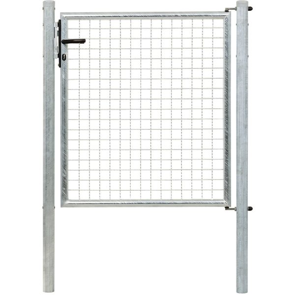 Einzeltor für Maschendraht- u. Fix-Clip Pro-Zaun Feuerverzinkt 100 x 100 cm