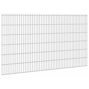 Floraworld Doppelstabmattenzaun Stärke 8/6/8 Verzinkt 123 cm x 251 cm