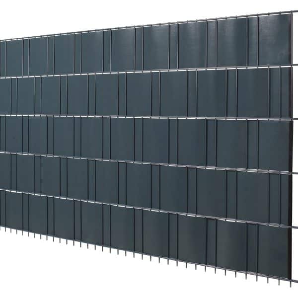 Floraworld PVC-Sichtschutzrolle Anthrazit 19 cm x 20