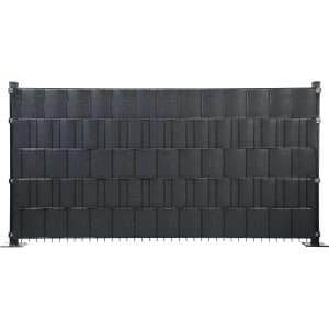 Floraworld PVC-Sichtschutzstreifen Holzoptik Anthrazit