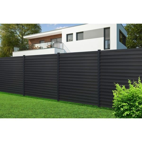 Floraworld Steckzaun-Set Stahl 180 cm x 180 cm zum Aufdübeln