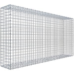 Gabiona C-Ring-Gabione 100 x 200 x 30 cm Maschenw 5 x 5 cm