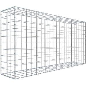Gabiona C-Ring-Gabione 100 x 200 x 40 cm Maschenw 10 x 10 cm