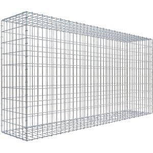 Gabiona C-Ring-Gabione 100 x 200 x 40 cm Maschenw 5 x 10 cm