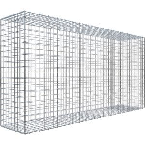 Gabiona C-Ring-Gabione 100 x 200 x 40 cm Maschenw 5 x 5 cm