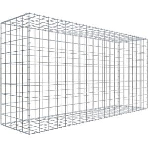 Gabiona C-Ring-Gabione 100 x 200 x 50 cm Maschenw 10 x 10 cm