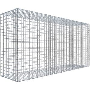 Gabiona C-Ring-Gabione 100 x 200 x 50 cm Maschenw 5 x 5 cm