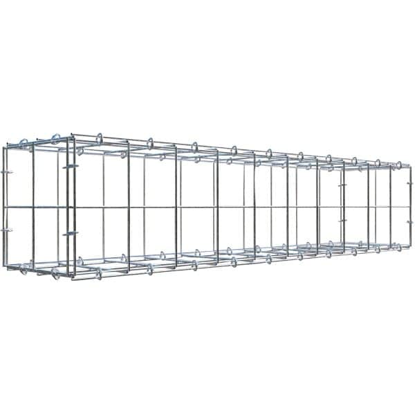 Gabiona C-Ring-Gabione 20 x 100 x 20 cm Maschenw 10 x 10 cm