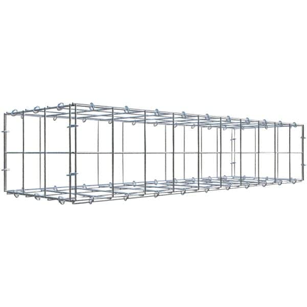 Gabiona C-Ring-Gabione 20 x 100 x 30 cm Maschenw 10 x 10 cm