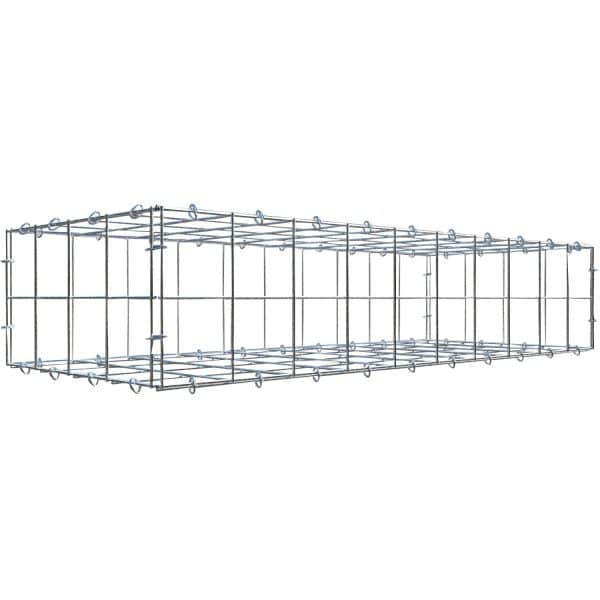 Gabiona C-Ring-Gabione 20 x 100 x 40 cm Maschenw 10 x 10 cm