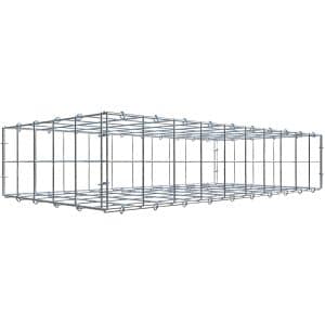 Gabiona C-Ring-Gabione 20 x 100 x 50 cm Maschenw 10 x 10 cm