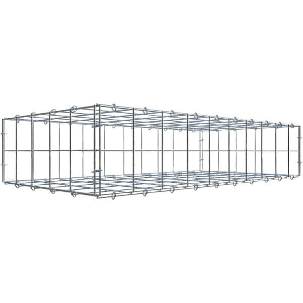 Gabiona C-Ring-Gabione 20 x 100 x 50 cm Maschenw 10 x 10 cm