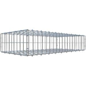 Gabiona C-Ring-Gabione 20 x 100 x 50 cm Maschenw 5 x 10 cm