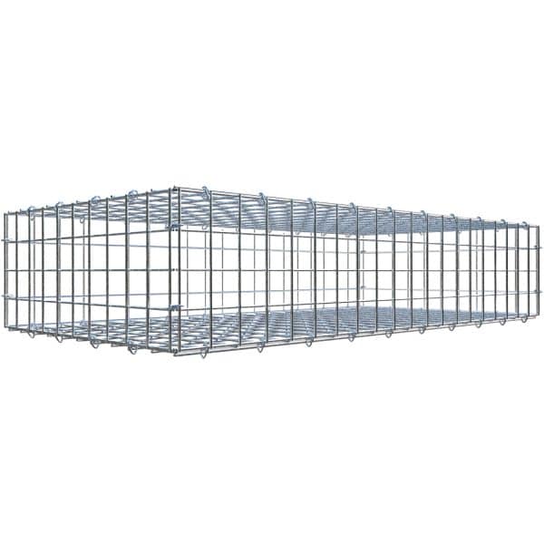 Gabiona C-Ring-Gabione 20 x 100 x 50 cm Maschenw 5 x 5 cm