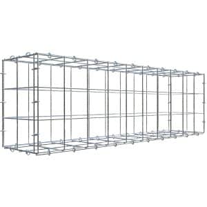 Gabiona C-Ring-Gabione 30 x 100 x 20 cm Maschenw 10 x 10 cm