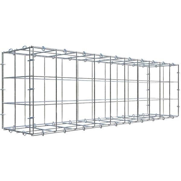 Gabiona C-Ring-Gabione 30 x 100 x 20 cm Maschenw 10 x 10 cm